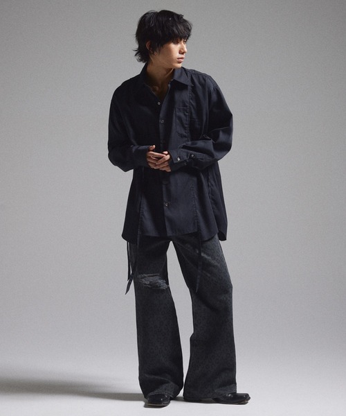 GRANCY パンツ 「GRANCY」Leopard Damage Flare Pants / レオパード