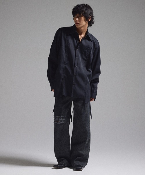 GRANCY パンツ 「GRANCY」Leopard Damage Flare Pants / レオパード