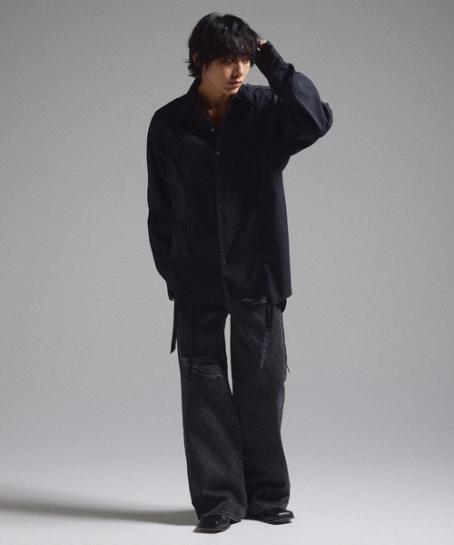 GRANCY パンツ 「GRANCY」Leopard Damage Flare Pants / レオパード