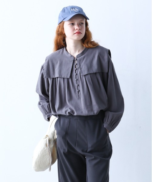 「Kelen」 長袖ブラウス M ブラック レディース_画像2