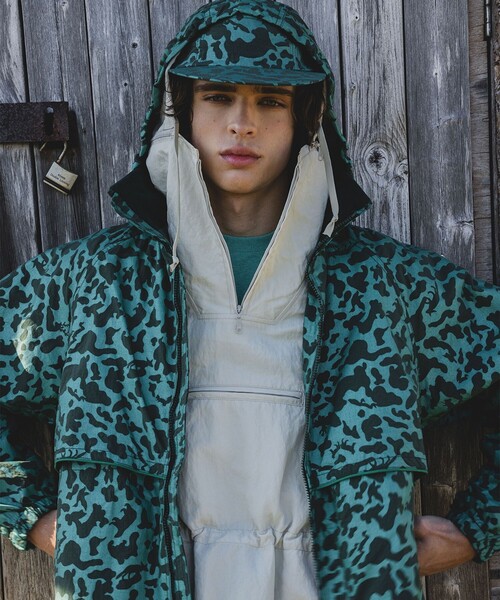 ブルゾン アウター MIL Athletic Jacket Nylon Rip stop Animal Print メンズの画像