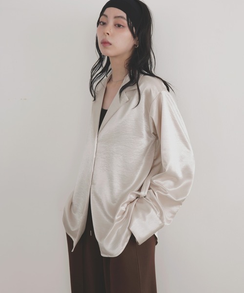 「LIAN」 長袖シャツ FREE ブラウン レディース_画像3