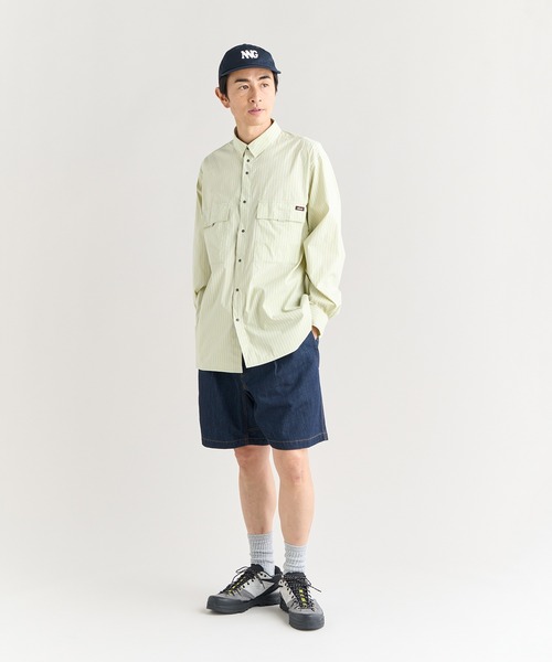 NANGA（ナンガ） シャツ MULTI STRIPE W PK BOX SHIRT/マルチ