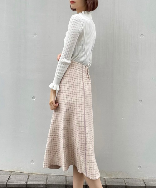 「titty&Co. PETIT」 フレアスカート FREE グレー レディース_画像2