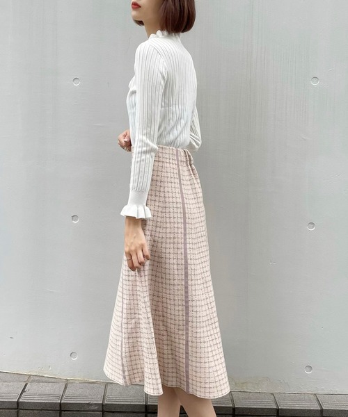 「titty&Co. PETIT」 フレアスカート FREE グレー レディース_画像6