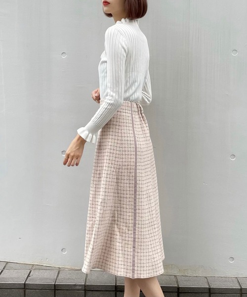 「titty&Co. PETIT」 フレアスカート FREE グレー レディース_画像7