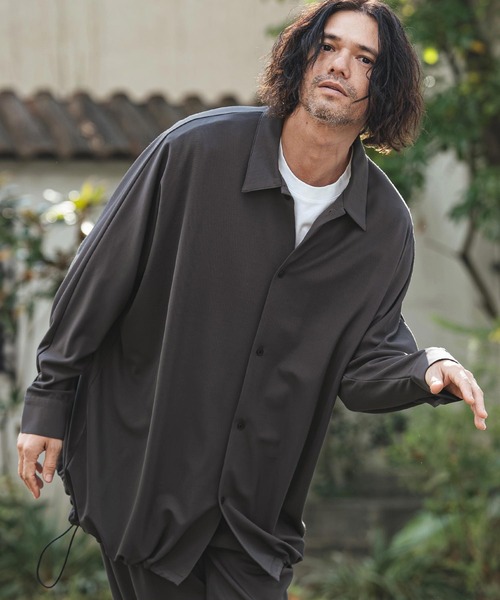 ドゥルルンシャツ CAMBIO（カンビオ） シャツ ms6353- Ripple Dolman Sleeve Shirts