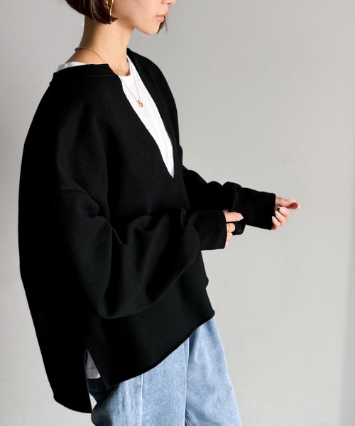 「classicalelf」 スウェットカットソー LARGE ベージュ レディース_画像4