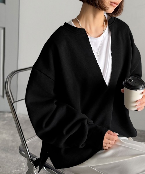 「classicalelf」 スウェットカットソー LARGE ベージュ レディース_画像7