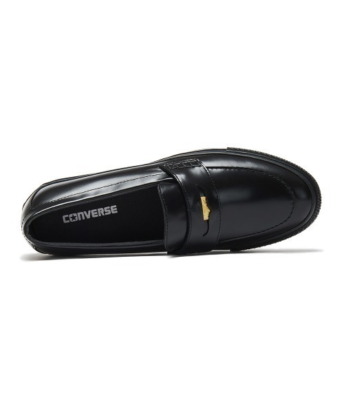 CONVERSE（コンバース） ローファー 24cm ブラック×ホワイト メンズ