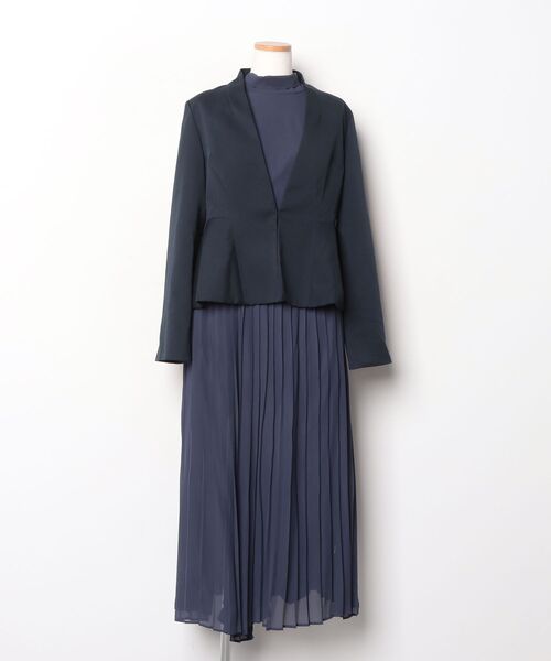 【美品】ルイルエブティックRUIRUEBOUTIQUE ネイビーセットアップLL RUIRUE BOUTIQUE（ルイルエブティック） セットアップ LL ネイビー