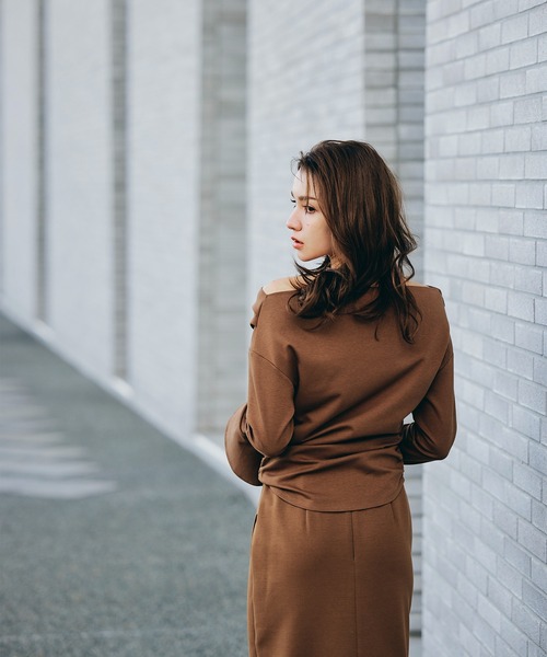 KINO THE KEI tシャツ 2WAY オフショルダー フレアカフス プルオーバー