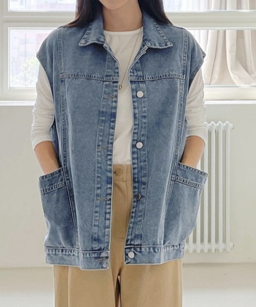 emi+ ベスト ジレ デニムベスト レディース : ZOZOTOWN Yahoo!店