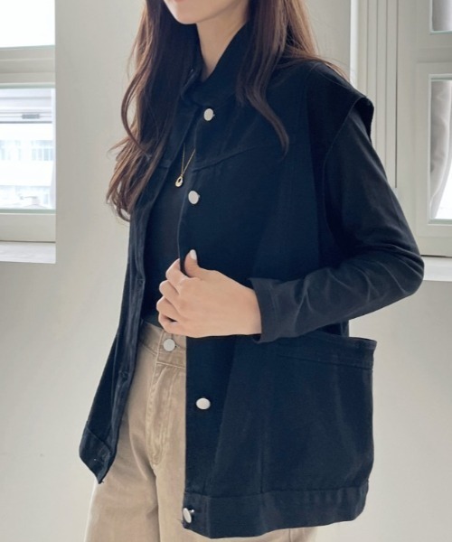 emi+ ベスト ジレ デニムベスト レディース : ZOZOTOWN Yahoo!店
