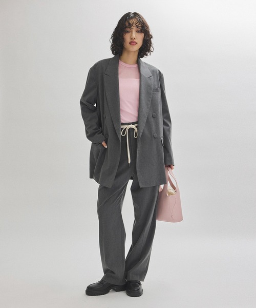 「ADAM ET ROPE'」 長袖カットソー FREE ミント レディース_画像6