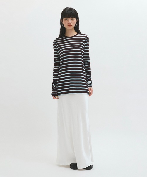 「ADAM ET ROPE'」 長袖カットソー FREE ミント レディース_画像7