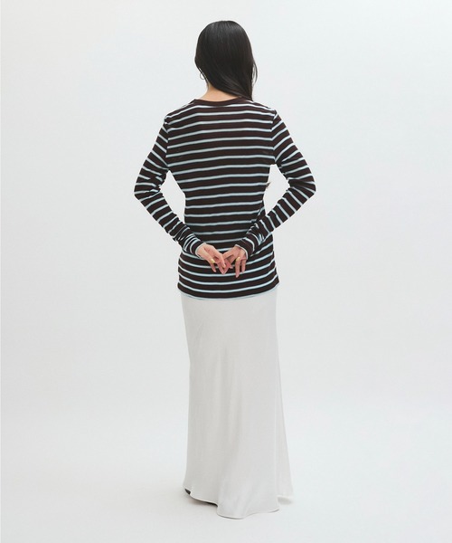 「ADAM ET ROPE'」 長袖カットソー FREE ミント レディース_画像8