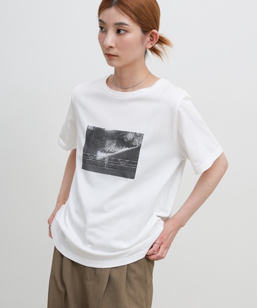 8YARDS ハチヤーズ　モックネック　Tシャツ　レディース　L モカ 8YARDS / MockNeck 2G | Latte