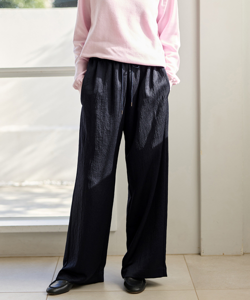 IENA（イエナ） パンツ アンティークサテン イージーパンツ レディース