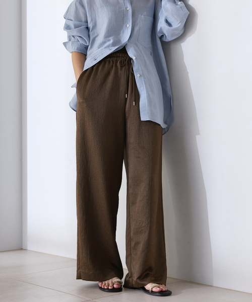 IENA（イエナ） パンツ アンティークサテン イージーパンツ レディース