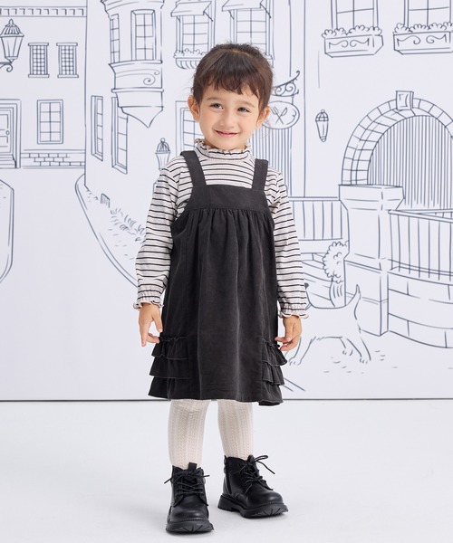 「combimini」 「KIDS」スカート 90 チャコールグレー キッズ_画像6