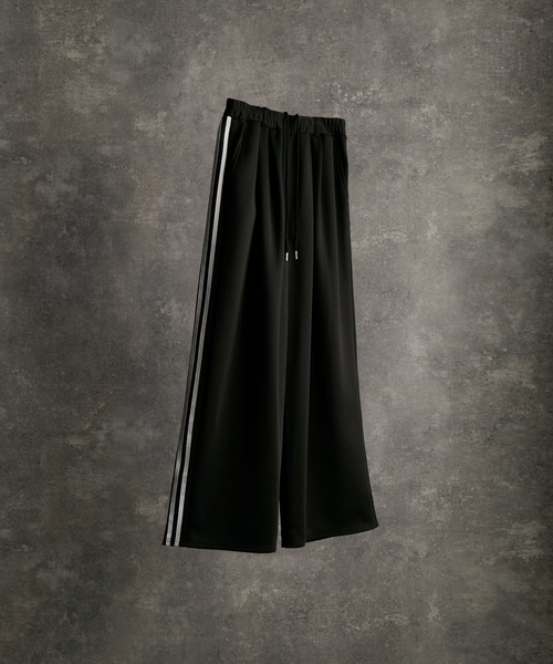 「ADRER」 ジャージパンツ L ブラック メンズ_画像2