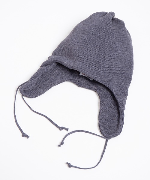 RACAL（ラカル） ニット帽 ニットキャップ Shirring Cord Ear Tab