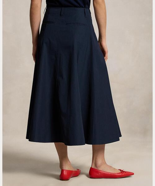 『美品』POLO RALPH LAUREN コットンロングフレアスカート POLO RALPH LAUREN（ポロ・ラルフローレン） スカート コットン A