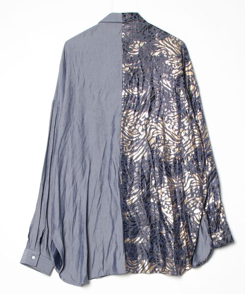 「minsobi」 長袖シャツ FREE ブルー メンズ_画像2