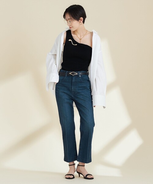 「Rie Miller」 デニムパンツ S インディゴブルー レディース_画像7