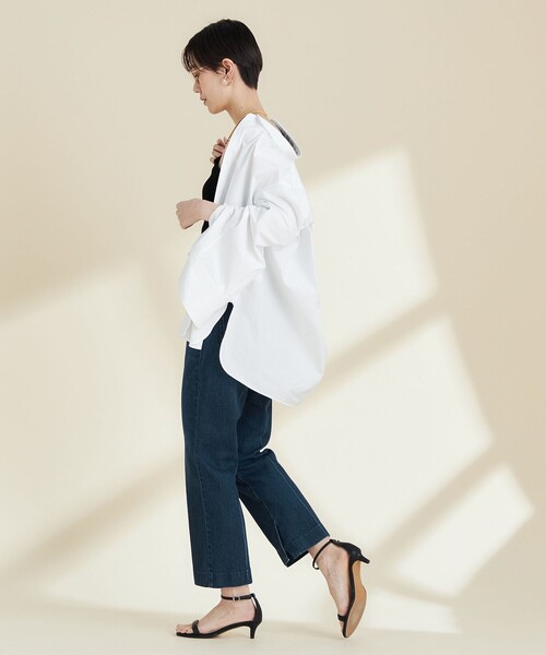 「Rie Miller」 デニムパンツ S インディゴブルー レディース_画像9