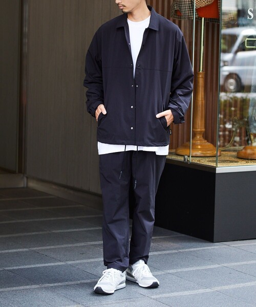 EG× FREAK’S STORE｜別注のCOOK Jacket（ネイビー・L） FREAK'S STORE（フリークスストア） コーチジャケット MEDIUM ネイビー