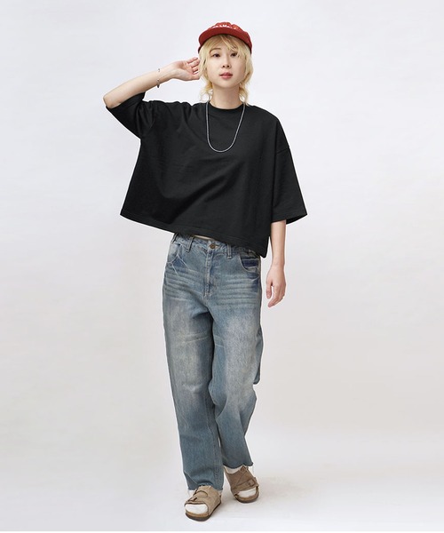zootie（ズーティー） tシャツ 半袖 こなれリラックス 半袖ハイネック