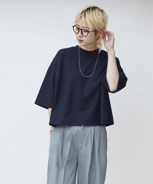 zootie（ズーティー） tシャツ 半袖 こなれリラックス 半袖ハイネック