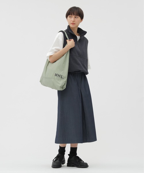 「MHL.」 トートバッグ FREE ネイビー レディースの画像