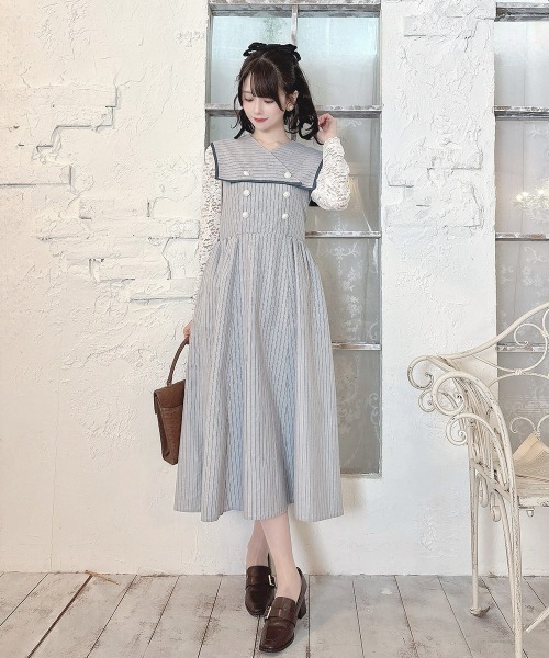 専用　アニオナ　AGNONA ストライプ　ワンピース an another angelus（アンアナザーアンジェラス） ワンピース