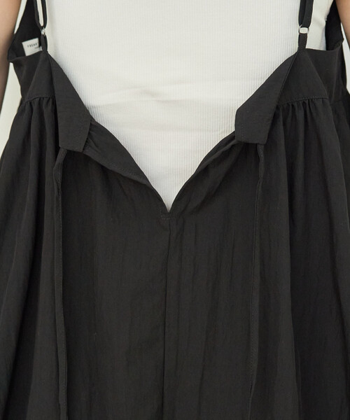 キャミソール 限定展開　ナイロン ワッシャー キャミ パンツ セットアップの画像
