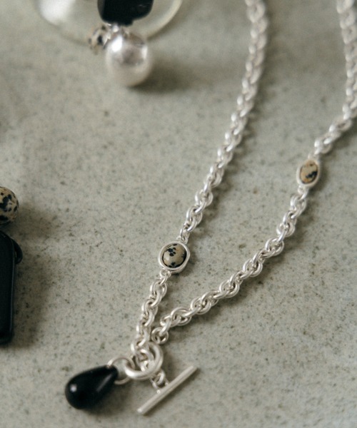 ネックレス STONE CHAIN NECKLACE/ストーンチェーンネックレス レディースの画像