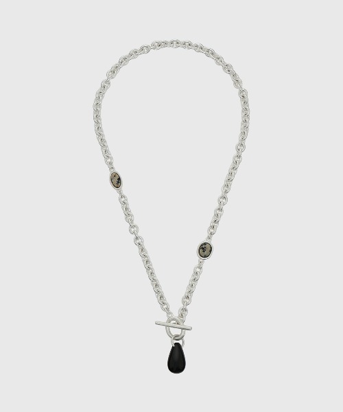 ネックレス STONE CHAIN NECKLACE/ストーンチェーンネックレス レディースの画像