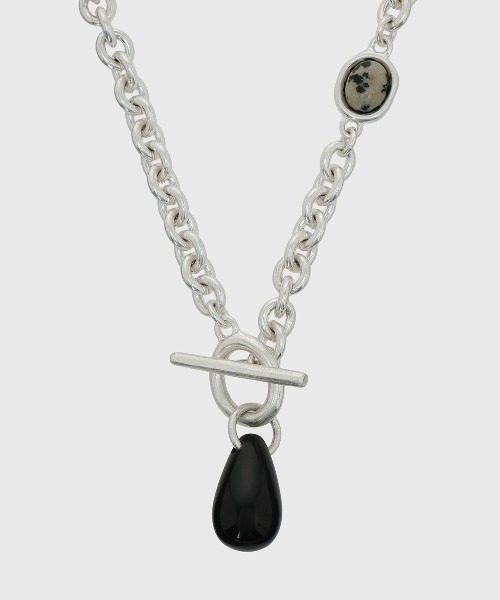ネックレス STONE CHAIN NECKLACE/ストーンチェーンネックレス レディースの画像
