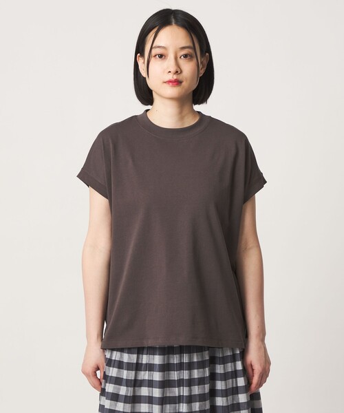 A DAY IN THE LIFE tシャツ 半袖 コットン ハイネック フレンチ