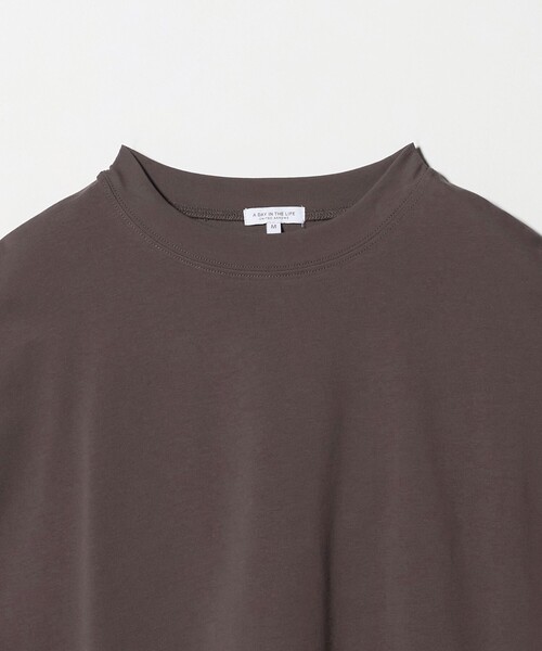 A DAY IN THE LIFE tシャツ 半袖 コットン ハイネック フレンチ