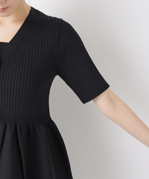 カーディガン SUMMER VEIL KNIT ペプラムニットカーディガン レディースの画像