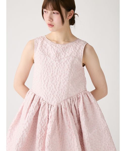 FURFUR（ファーファー） ドレス フラワージャガードミニドレス