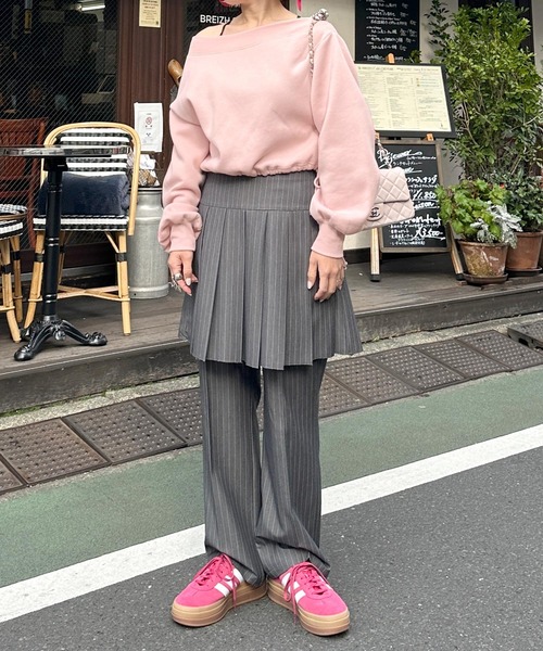 「w closet」 スウェットカットソー FREE ピンク レディース_画像6
