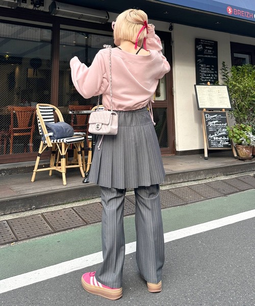 「w closet」 スウェットカットソー FREE ピンク レディース_画像10