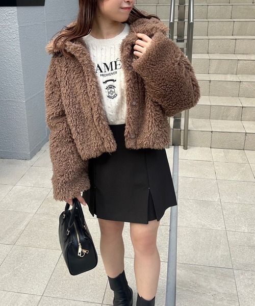 「one after another NICE CLAUP」 ミニスカート FREE グレー レディース_画像6