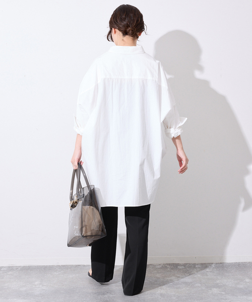 ワイドパンツ パンツ 「WEB限定/4サイズ展開/追加」ピンタックセミフレアパンツ レディースの画像