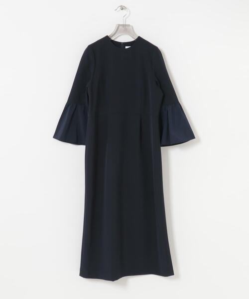 「URBAN RESEARCH」 7分袖ワンピース 38 ブラック レディース_画像9