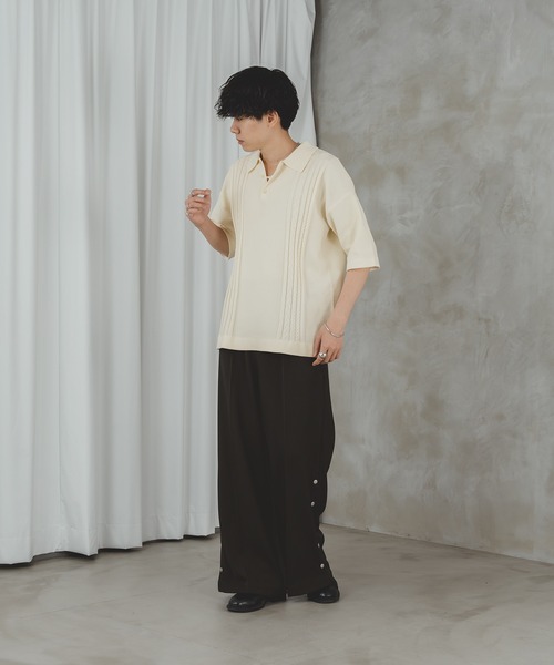 「SELLE GLANT」 スラックス MEDIUM チャコールグレー メンズ_画像4